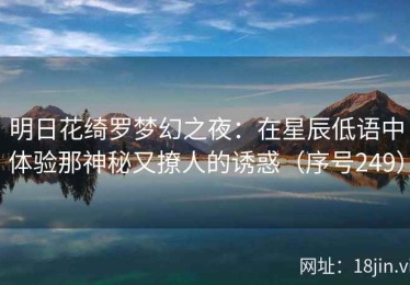 明日花绮罗梦幻之夜：在星辰低语中体验那神秘又撩人的诱惑（序号249）