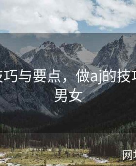 做aj的技巧与要点，做aj的技巧与要点男女